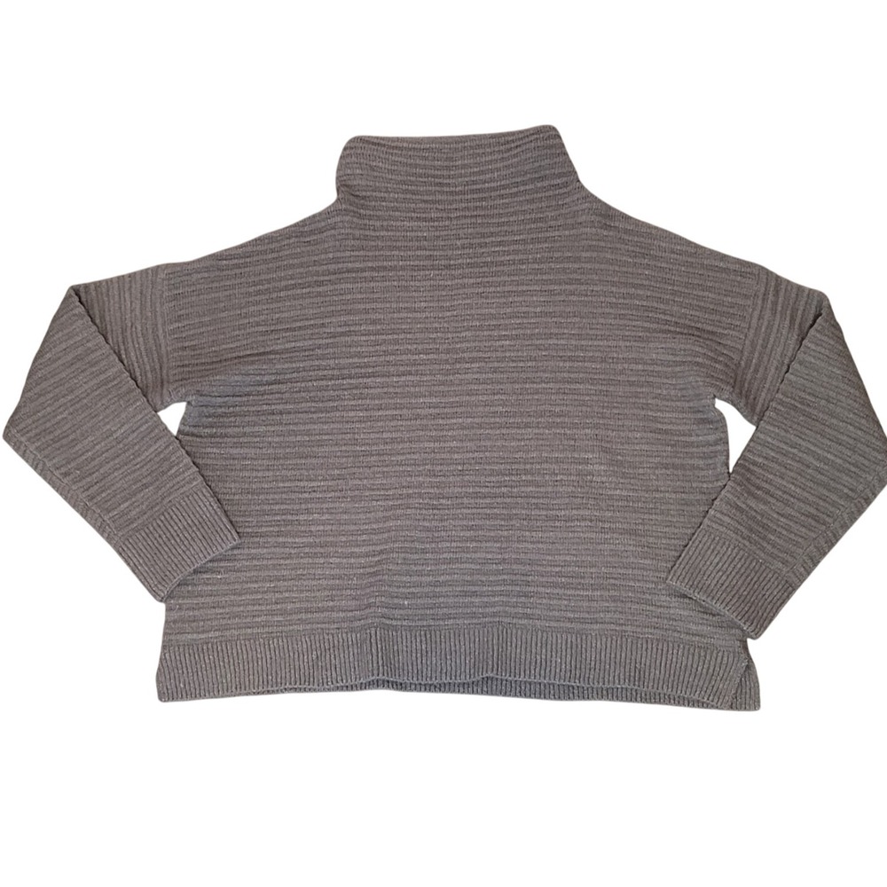 Madison Grey Mock Neck Ottoman Top Women's Sz XL